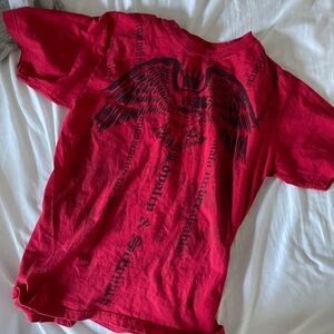 Citizen Red Tee with Black Graphic